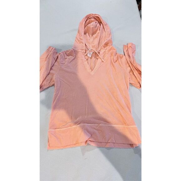 Fresh Produce Women's Hoodie Long Sleeve Pullover Sweatshirt Peach Size Small - Picture 1 of 10